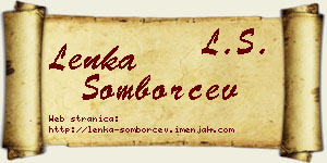 Lenka Somborčev vizit kartica